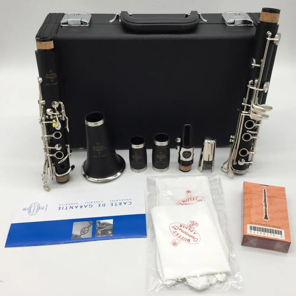 

Music Fancier Club Bakelite A Clarinets E13 Professional Clarinet Silver Plated Keys 17 Keys With Case Mouthpiec