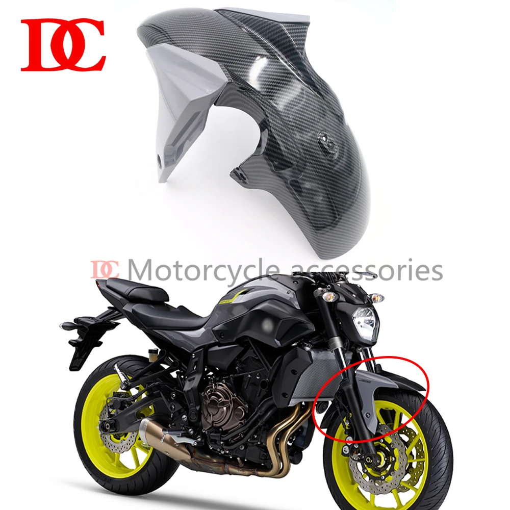 

YAMAHA MT-07 FZ-07 Front Fender Splash Guard Black Carbon Brazing MT07 FZ 07 2012 2013 2014 2015 2016 2017 Front Tire Cover