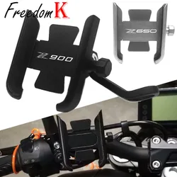 Soporte CNC para manillar de motocicleta, accesorio para teléfono móvil, GPS, compatible con Z650, Z900, Z900RS, Z 650, 900, 900RS, 2017, 2018, 2019, 2020