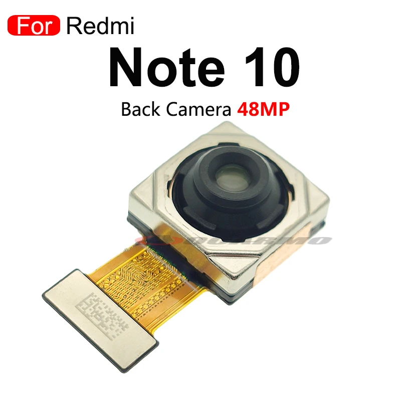 Tylna kamera dla Xiaomi Redmi Note 10 Pro Note10 4G duży tył szeroki kąt + makro + przednia kamera Flex części zamienne