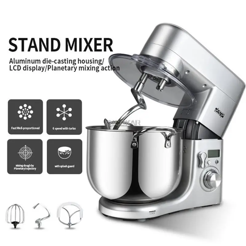 Multifunktionale High-Power 10L Edelstahl Koch Maschine, brot Und Butter Mixer Und Nudel Maschine Ei Creme Beater 220V