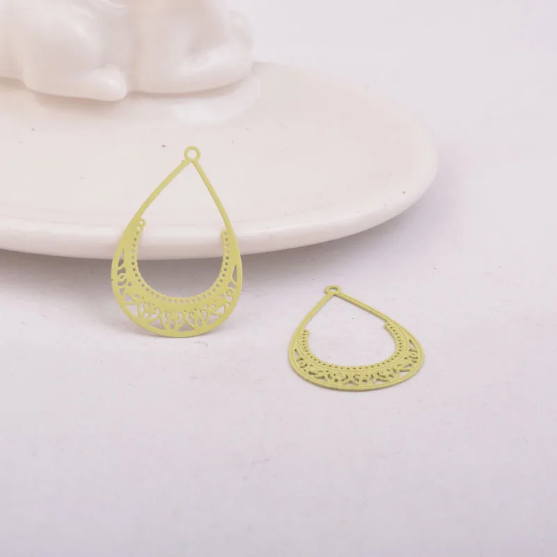 50 Stück AB5491 21*32mm Filigran-Druck-Anhänger für DIY-Schmuckherstellung – Detail 7