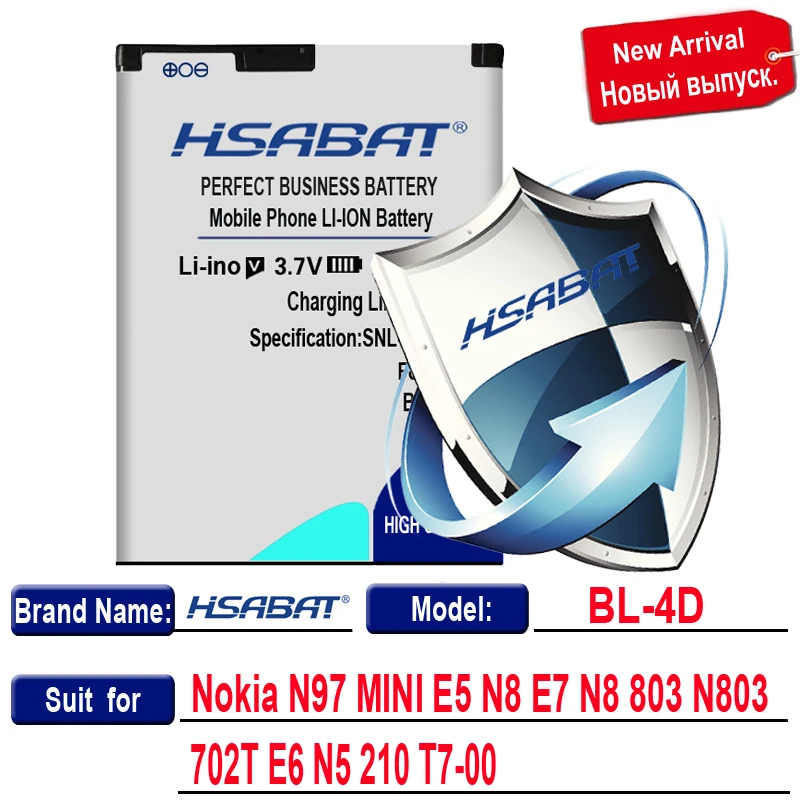 بطارية HSABAT لنوكيا N97 Mini N8 ‏ ‏ ‏ ‏ BL 4D ‏, ‏ mAh ‏, من من من من من نوع HSABAT ‏