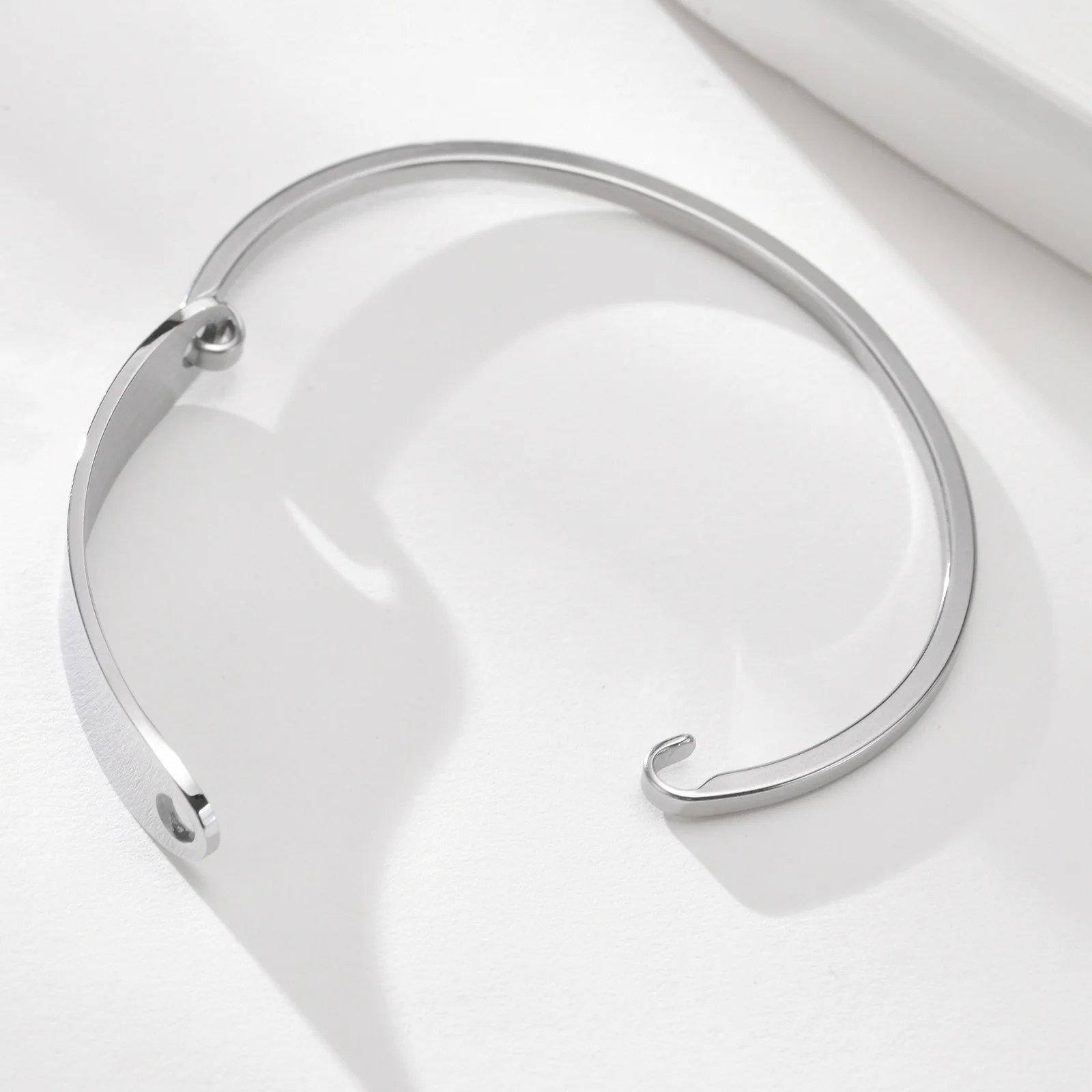 Women's Personalized Medical Alert ID Bangle Bracelet, Custom Gift