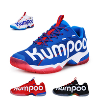 TaoBo Genuine Kumpoo Men's Badminton Shoes Women Size 35-45 Table Tennis Sneakers Color Red Black Competition Outdoor Training