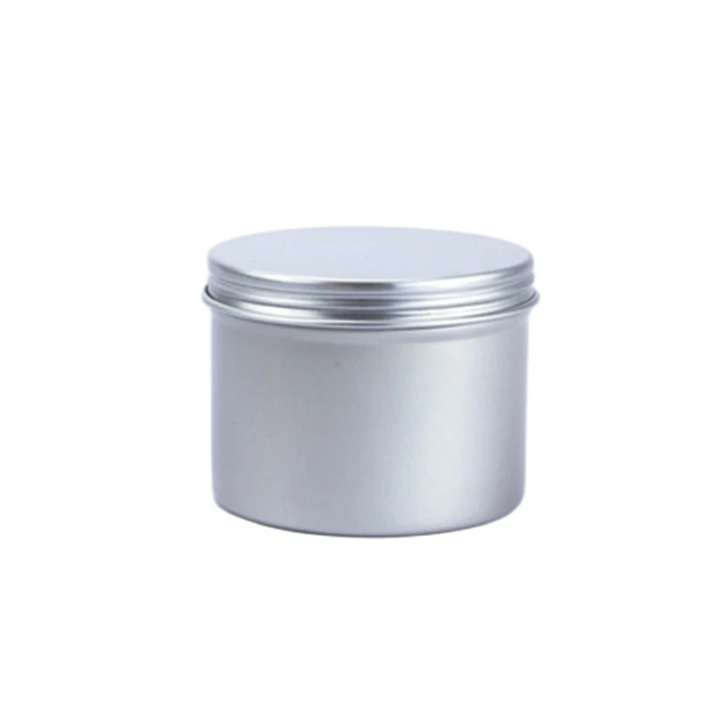 100ml Aluminum Tins Black Round Metal Tin Box Golden Tea Cans White Cream Jar Storage Container for Candle Cosmetics Balm Wax