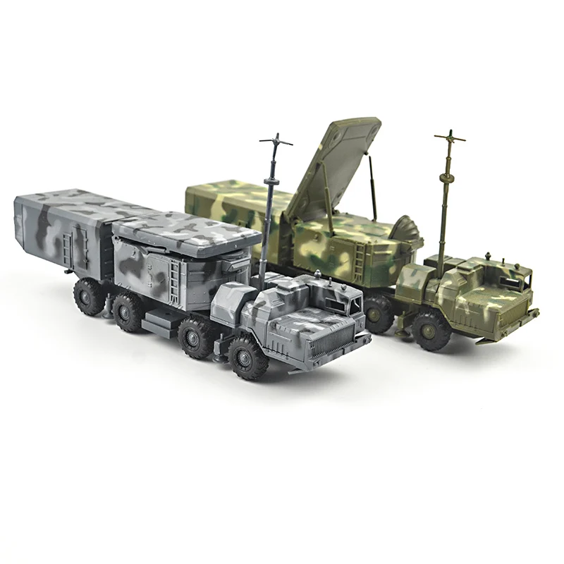 ロシア軍の建物セット,S-300 pmu 1:72個のプラスチック製ミサイルシステムレーダー車両,組み立てられた4dトラック,建設キット,軍用車,おもちゃのモデル