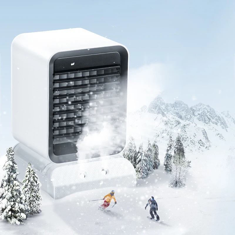 Ventilador de refrigeração doméstico verão mini 5v 2a, ventilador elétrico pulverizador com baixa impactos de umidificação e hidratação