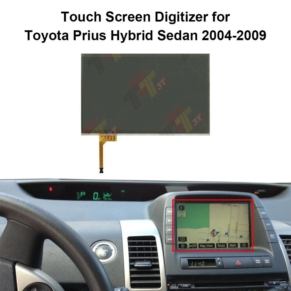 Dashboard LCD Display Touch Screen Digitizer for Toyota Prius Hybrid Sedan 2004-2009