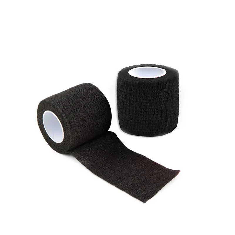 Black Tattoo Grip Bandage Cover Wraps Tapes Nonwoven Waterproof Self Adhesive Finger Wrist Protection Tattoo Accessories