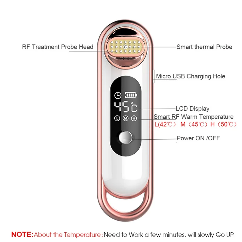 Facial Schoonheid Machine Elektrische Gezicht Lifting Draai Verwijderen Rimpel Massager Verjonging Anti-Aging Huid Poriën Cleaner