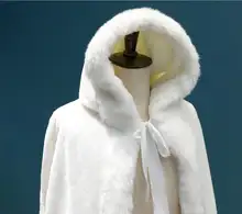 Winter Bridal Faux Fur Cape #5