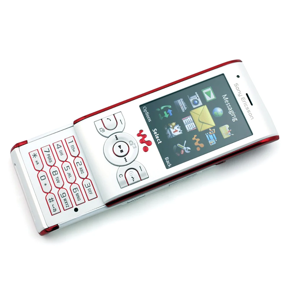 Originální sony ericsson W595 mobilní telefon 2.2'' TFT obrazovka 3.15MP kamera 320p@15fps video Bluetooth FM rádio posuvníku mobil