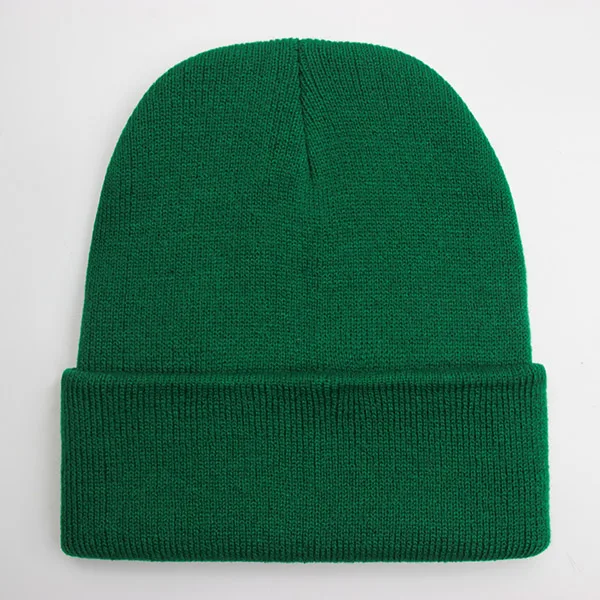 Solid Unisex Beanie Autumn Winter Wool Blends Soft Warm Knitted Cap Men Women SkullCap Hats Gorro Ski Caps 24 Colors Beanies, image 29