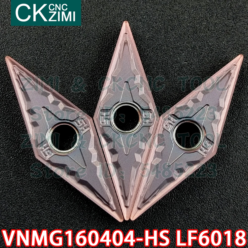 VNMG160404-HS LF6018 VNMG 160404 HS LF6018 كربيد إدراج الخارجية تحول إدراج أداة مخرطة معدنية باستخدام الحاسب الآلي أداة لالفولاذ المقاوم للصدأ