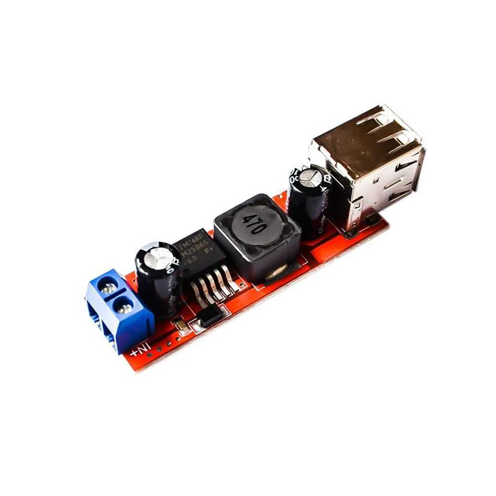10pcs DC6V-40V a 5V doppia uscita USB 3A Step Down modulo convertitore per caricatore per auto veicolo LM2596 doppio due USB