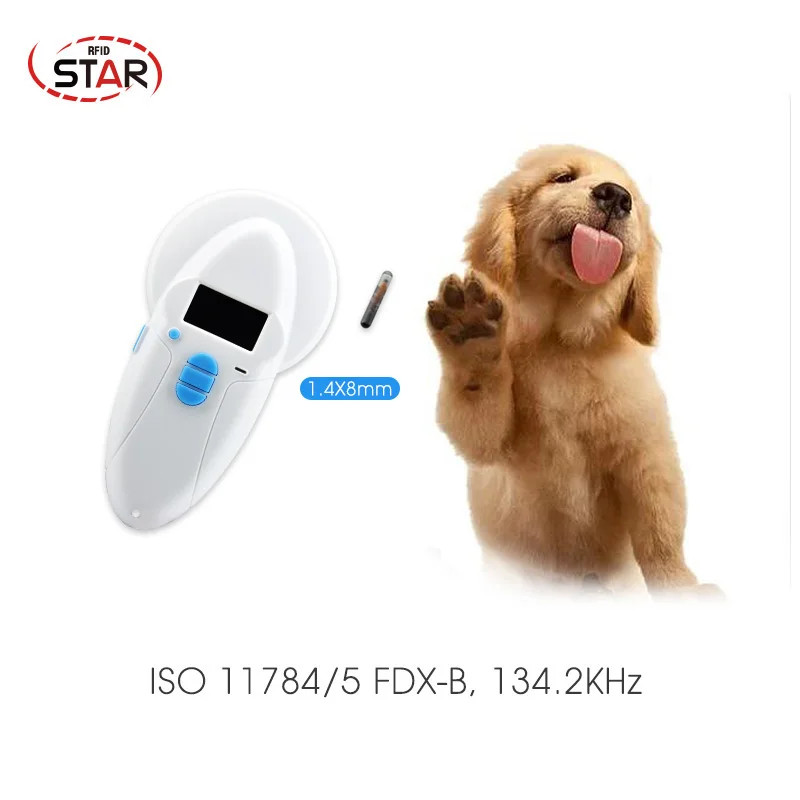 1pc 1.4*8mm Rfid Capsule Glass Tag Dog Cat Pet tag ICAR Implanted Iso11784/5 Fdx-b Animal Microchip For Animal Identification