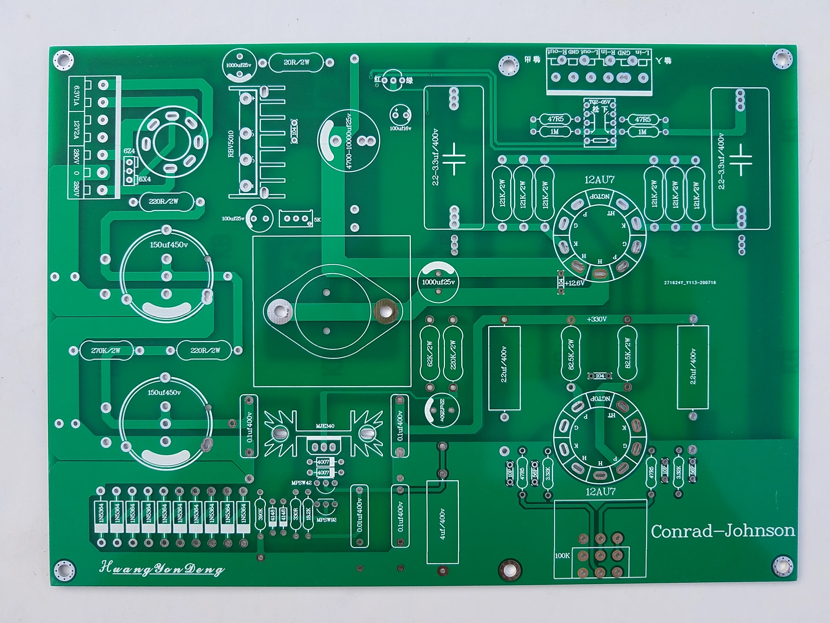 

New US Conrad-Johnson PV12L hifi dual channel tube Preamplifier PCB Board