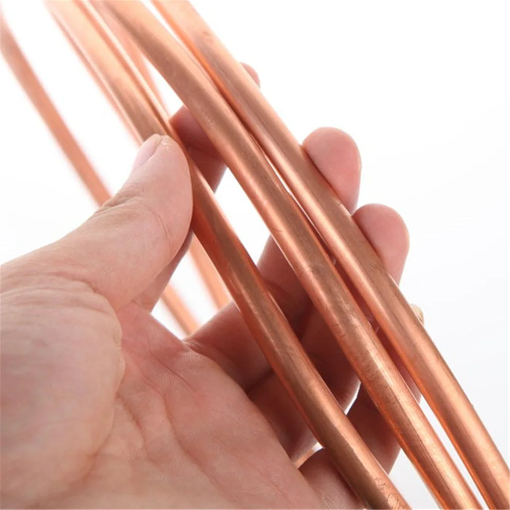 

Copper Coil 2/3/4/6/8/10/12/16/19/22mm Copper Tube Air Conditioning Copper Tube 99.9% T2 Soft Copper Tube