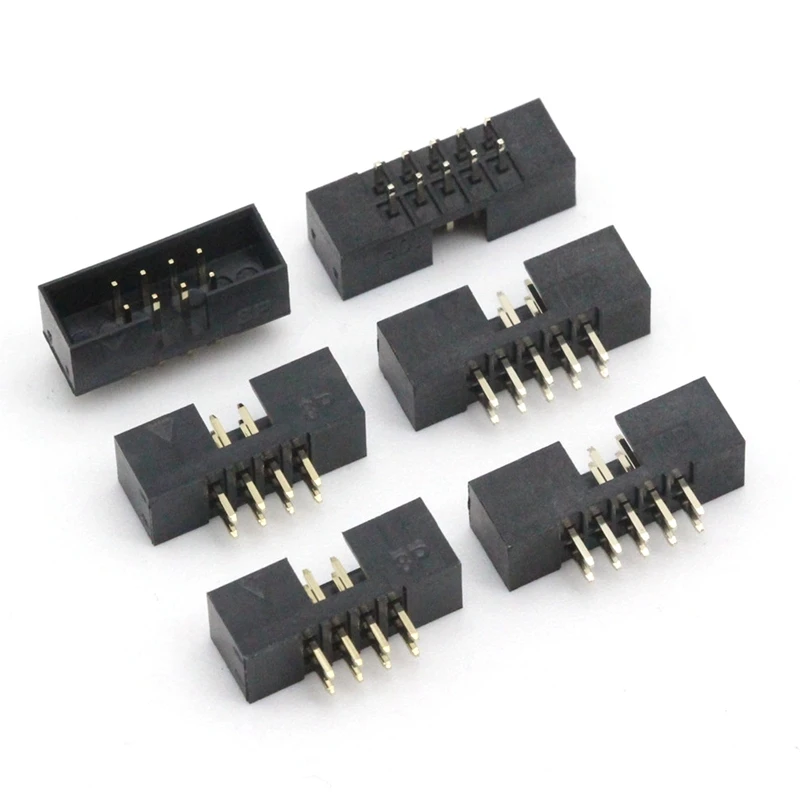 

10pcs JTAG socket DC3 2.0MM pitch Male Socket Straight IDC Box headers PCB Connector Double Row 6/10/20/26/34/40 PIN DC3 Header