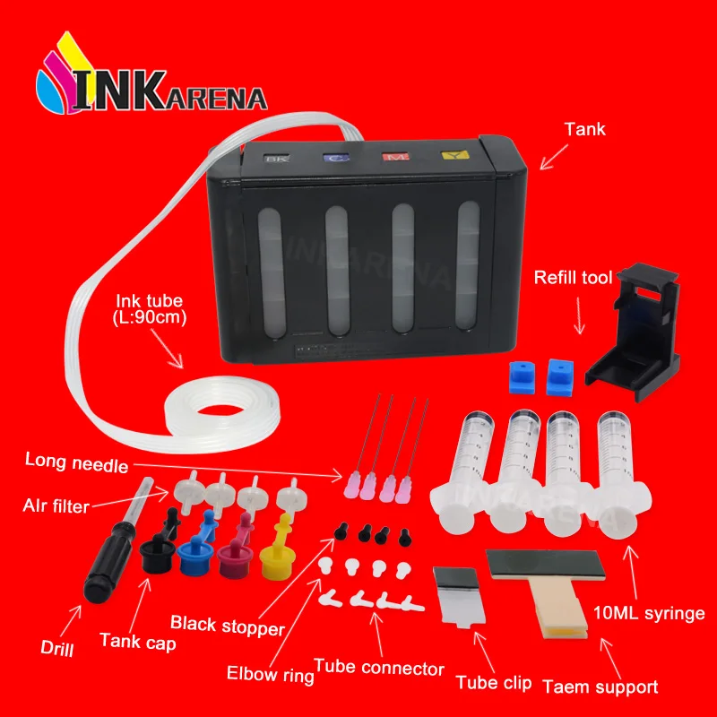 INKARENA CISS Ink Kit Continuous Ink Supply System PG-510 CL-511 For Canon PG 510 CL 511 PG510 CL511 Printing ciss Ink Tank