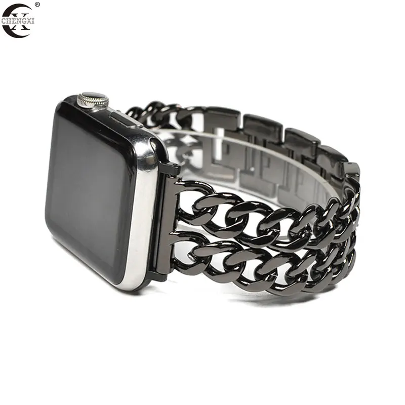 Metal Bracelet Band for Pulseira Apple Watch 3 2 1 40mm 44mm Stainless Steel Fashion iWatch Series 5 4 38mm 42mm Strap Accessory