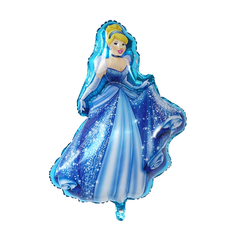 Large Princess Foil Helium Balloons Belle Snow White Cinderella Elsa Girl Birthday Party Decoration Kids Toys Air Globos Supplie