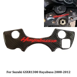 Fibra de carbono frontal superior braçadeira 3D adesivos, Decalque Pad Proteção, Suzuki GSXR1300, GSXR 1300, Hayabusa 2008, 2009, 2010, 2011, 2012