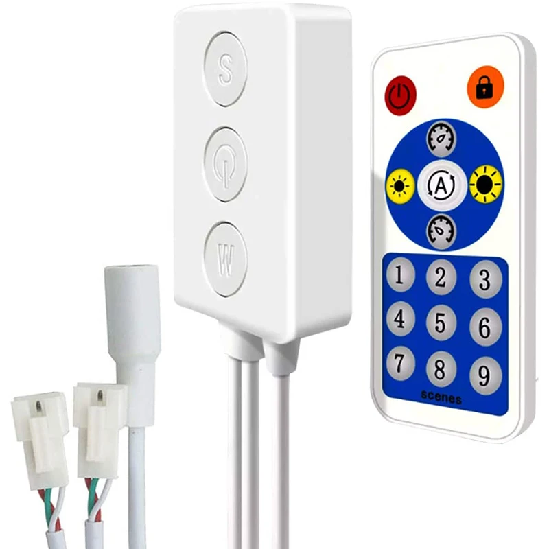 

Светодиодный музыкальный контроллер SP601E с двойным выходом сигнала, Bluetooth, для светодиодной Пиксельной ленты WS2812B UCS1903 TM1804, приложение для IOS и Android