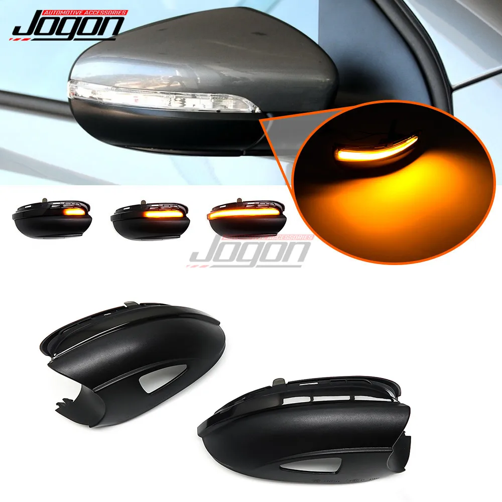 

For VW GOLF 6 MK6 GTI R32 08-14 Touran Turn Signal LED Dynamic Side Rearview Mirror Blinker Indicator Sequentail Light