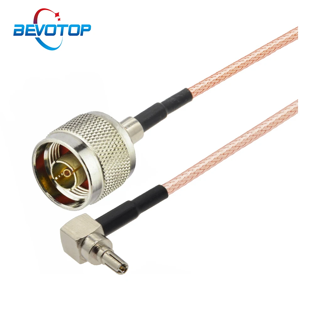 

10PCS RP N Male to CRC9 Male Right Angle Elbow Adapter RG316 RF Coaxial Pigtail Coax Jumper Huawei 3G Modem Extension Cable