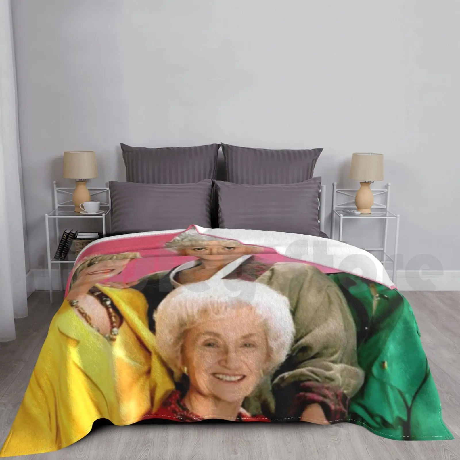 Golden Girls Blanket Fashion Custom Golden Girls Sophia Rose Blanche Devereaux Rue Mcclanahan Dorothy