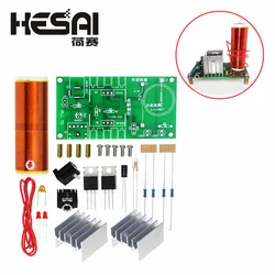 Mini Tesla Coil Kit 15W Mini Music Tesla Coil Plasma Speaker Tesla Wireless Transmission DC 15-24V Diy Kit