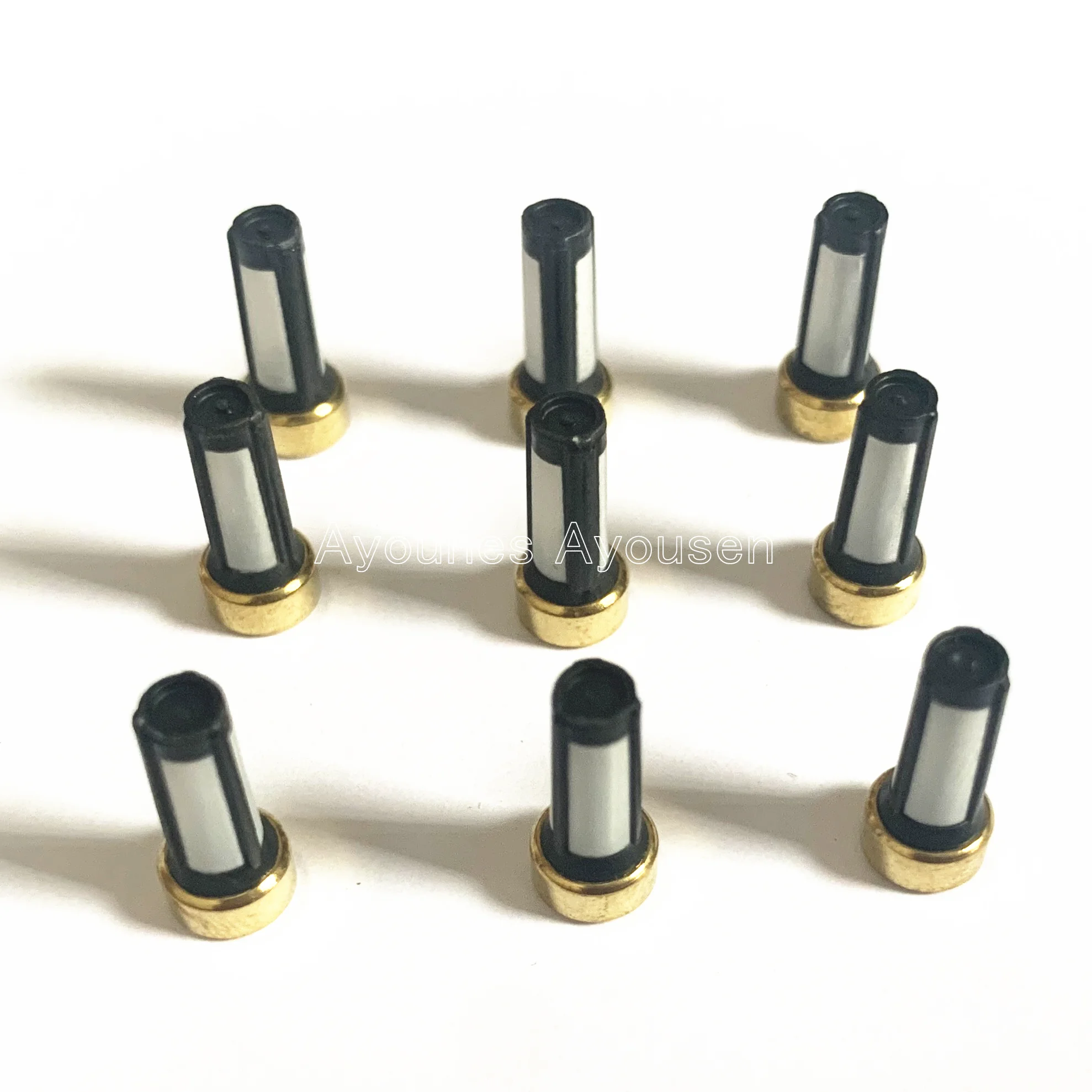 100 piezas 13,8*3*6mm cesta micro filtro para 0280156139 Piezas para kits de servicio de inyector de combustible de coche mitsubishi para AY-F104