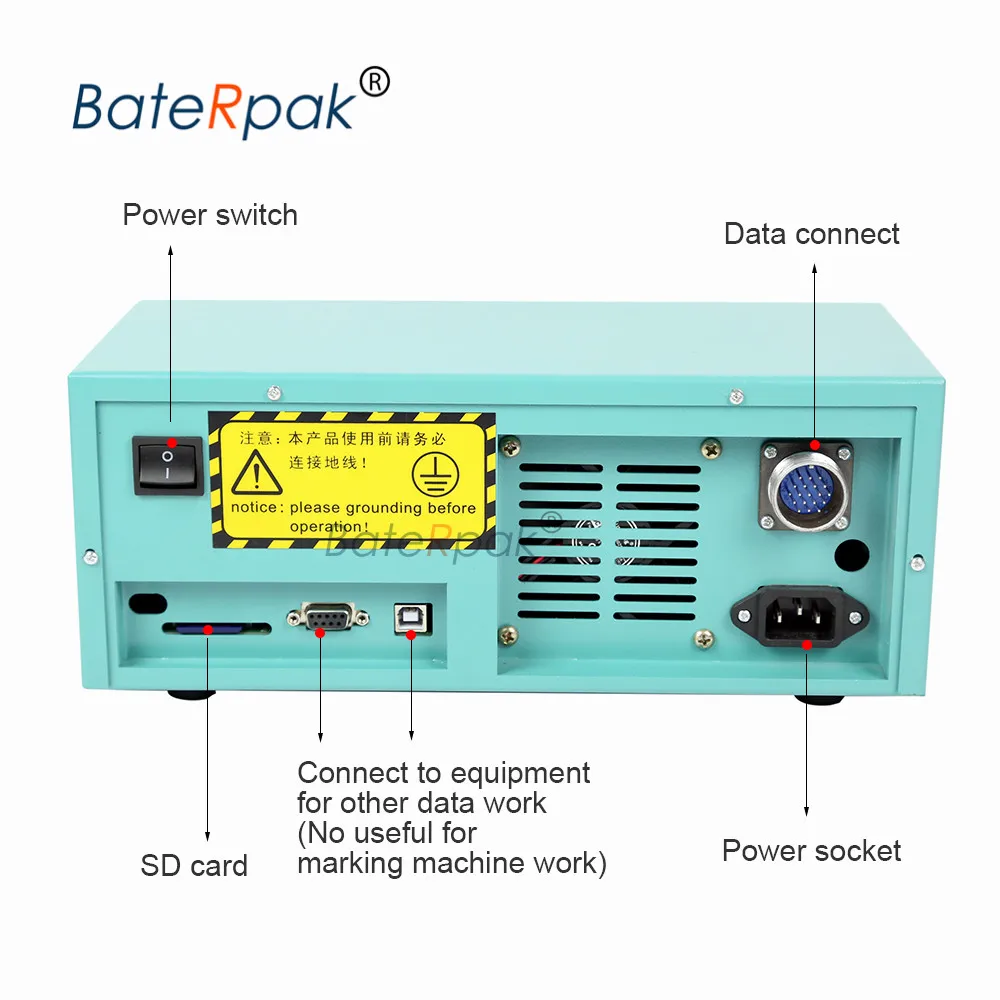 BateRpak-آلة وسم تعمل بالهواء المضغوط ، آلة وسم صناعية محمولة من نوع الكمبيوتر 40x160 مللي متر ، آلة نقش المعادن