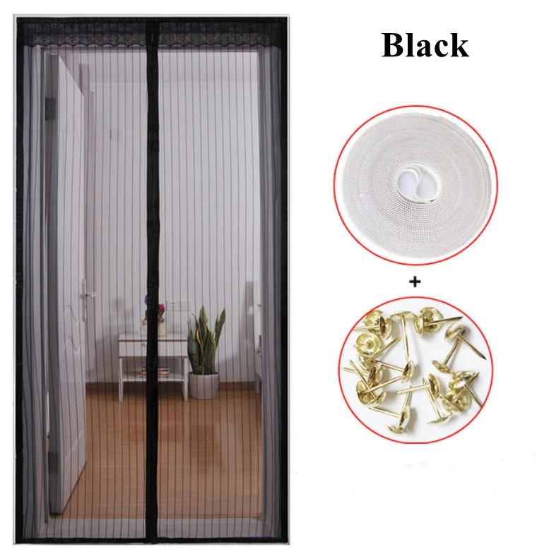 2021 Hot Magnetische Hordeur Gordijn Anti-Klamboe Fly Screen Mug Bescherming Netto Magneet Lente Voor Deuren Windows