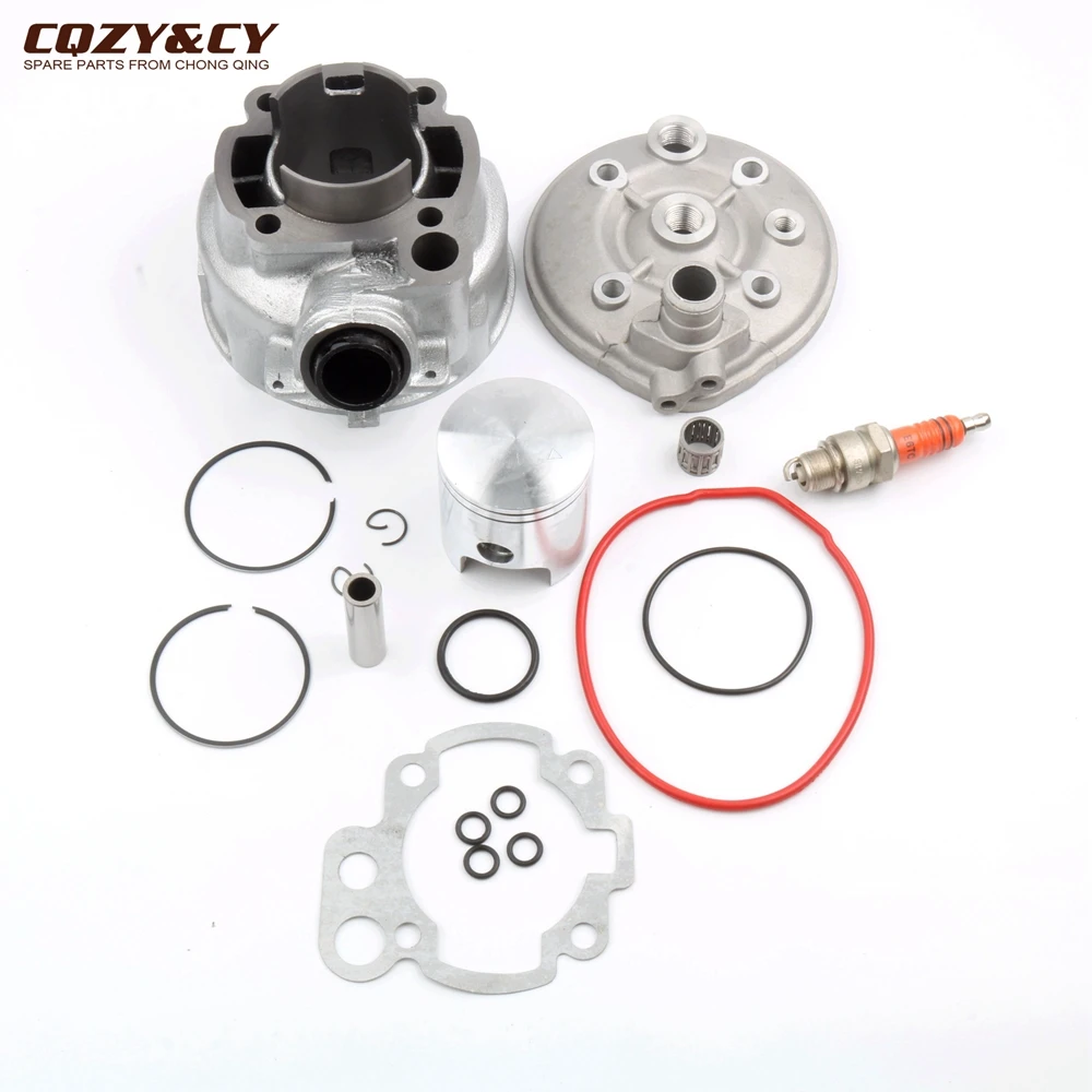 Motorcycle 90cc 49mm Big Bore Cylinder Kit & Cylinder Head for Yamaha DT50 TZR50 DT TZR 50cc AM6 Minarelli 2 stroke