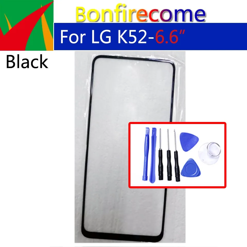 Замена для LG K52 LMK520EMW сенсорный экран передняя стеклянная панель ЖК Внешний объектив