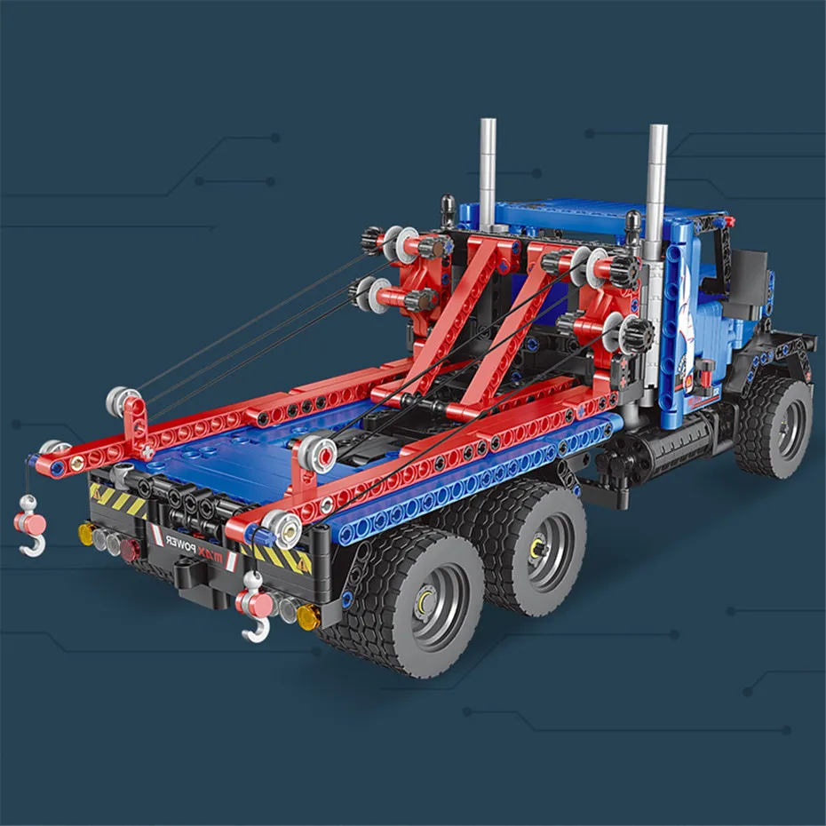 Mould King 15020 High-tech Truck Remote Control Building Sets 1064pcs App Control 2.4Ghz Motorized Tow Truck Building Blocks