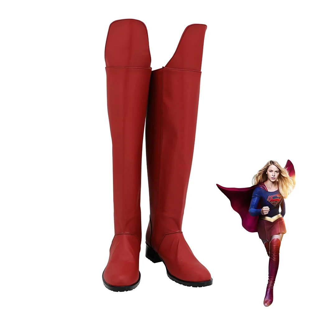 

Supergirl Shoes Cosplay Kara Zor-El Women Boots Ver 1