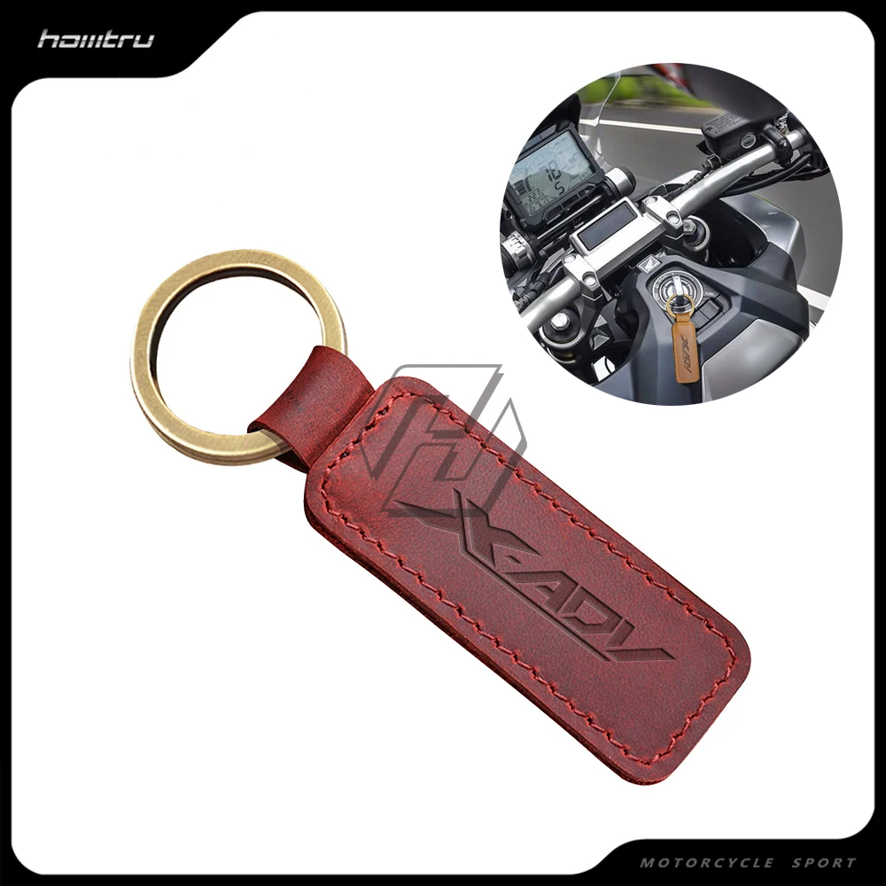 Motorcycle Keychain Cowhide Key Ring Case for Honda X-ADV XADV 150 250 300 750