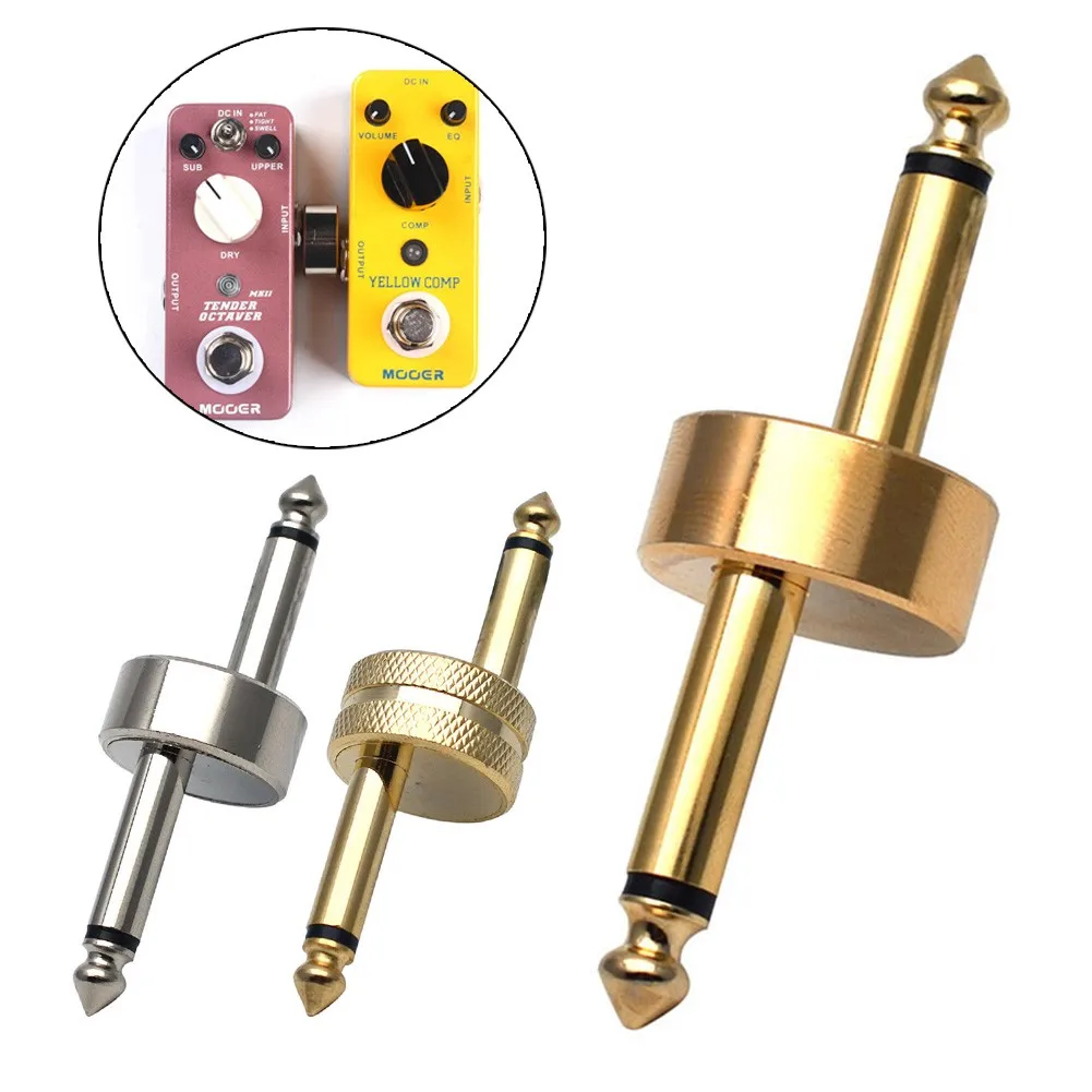 Guitar Effect Pedal Connectors Pedal To Pedal 1/4 Inch Coupler Z Type Metal Musical Instruments Parts For Guitar Effect Pedal