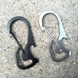 Small Keychain Carabiner, Mini Key Carabiner Clip,Titanium EDC with Bottle Opener, Multi Tool New