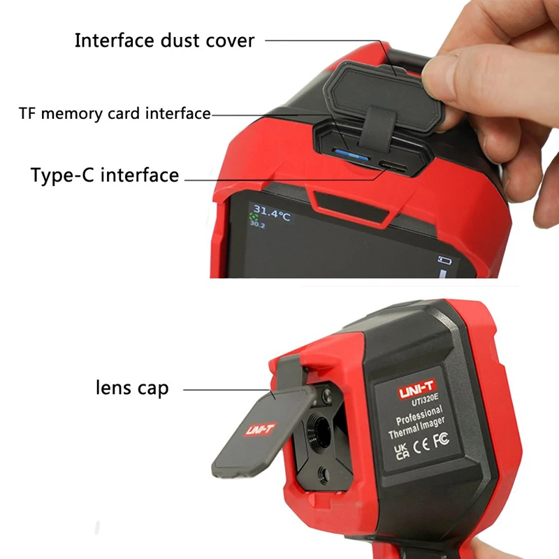 Cámara térmica infrarroja de mano, dispositivo de detección de calefacción de suelo, circuito PCB, UNI-T UTi320E UTi260E, alta resolución