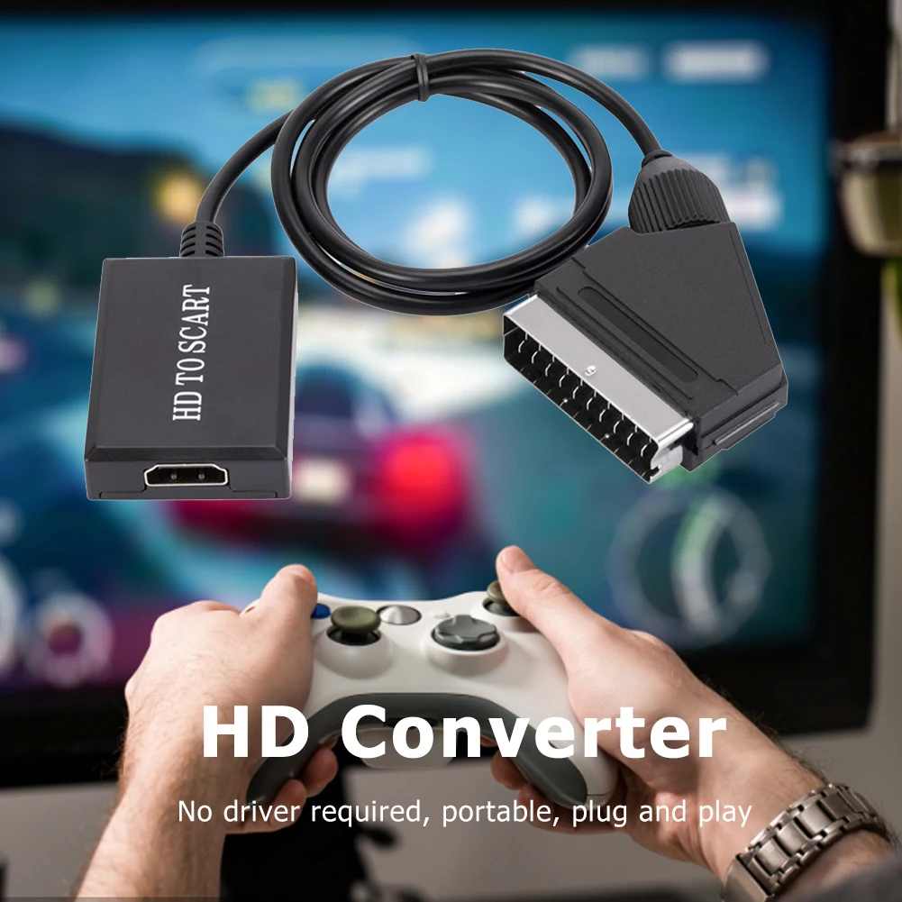 Adaptador de áudio de vídeo do interruptor do conversor 720p/1080p para a tevê hd dvd acessórios