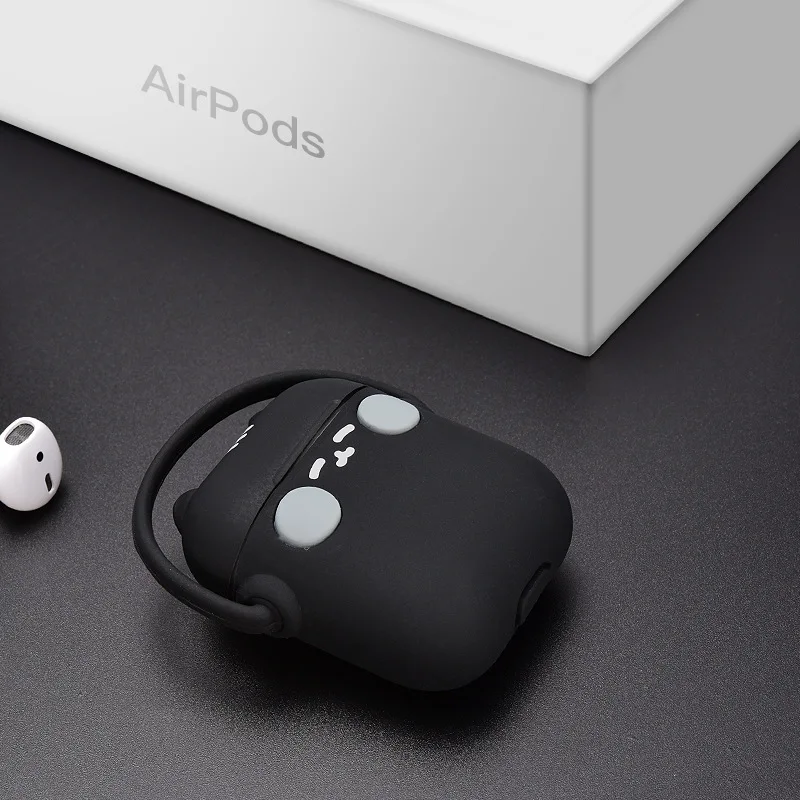 Симпатичный стильный мягкий силиконовый чехол для наушников AirPods для Apple беспроводная Bluetooth гарнитура Tws airpods зарядный чехол Rock