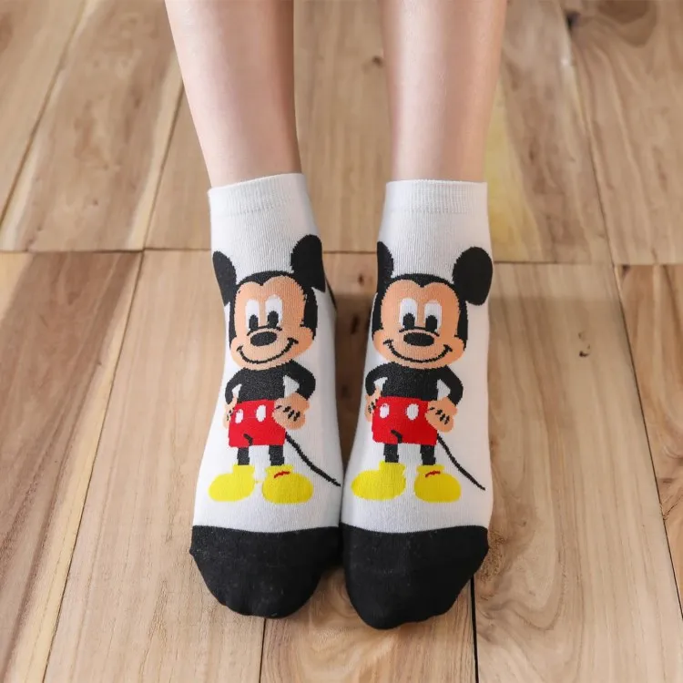 5 Paare/los Casual frauen socken Korea cartoon tier maus ente bär socken Baumwolle mädchen lustige ankle socken größe 35-41 dropshipping