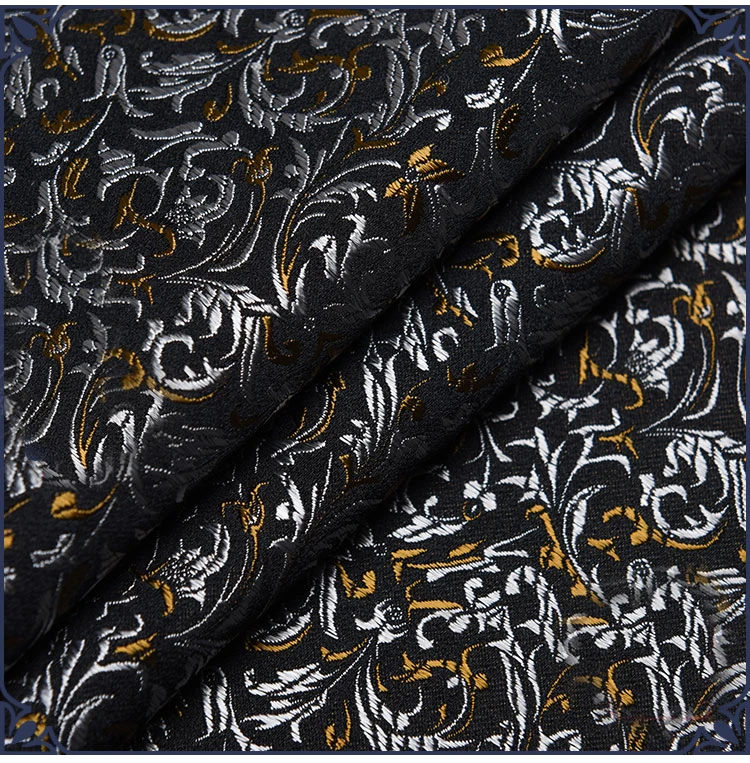 75x50cm  floral style damask silk satin brocade jacquard fabric costume upholstery furniture curtain clothing material