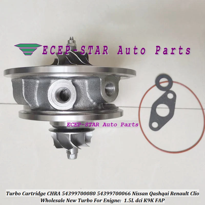 Cartucho Turbo CHRA 54399700080 5439-970-0080 5439-970-0066 para Nissan Qashqai para Renault Clio 1.5L dci K9K FAP 54399700066