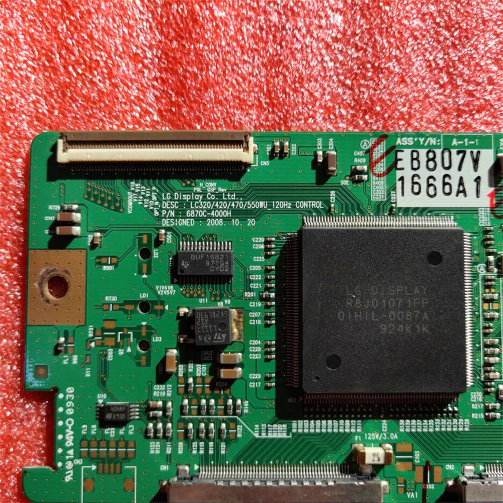 Bon test T-CON d'origine pour 6870C-4000H LC320/420/470/cape WU _ 120Hz Url carte logique 47PFL7404H/12